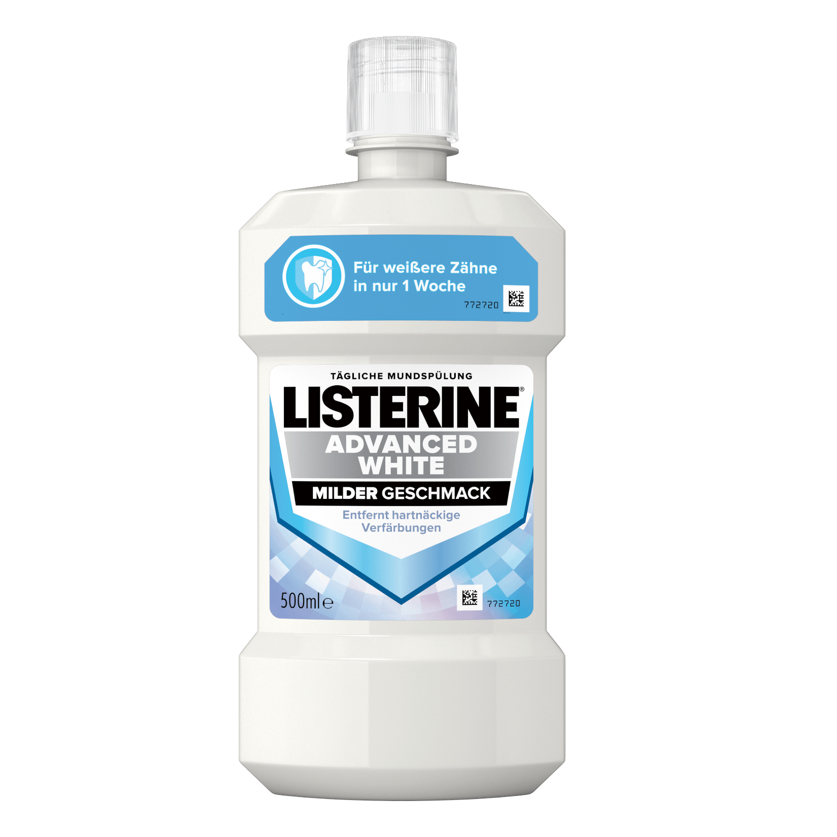 Listerine Advanced White Packshot von vorne